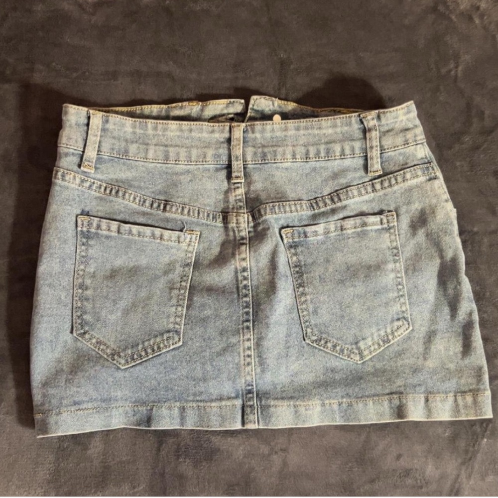 Denim Mini Skirt - Picture 2 of 2